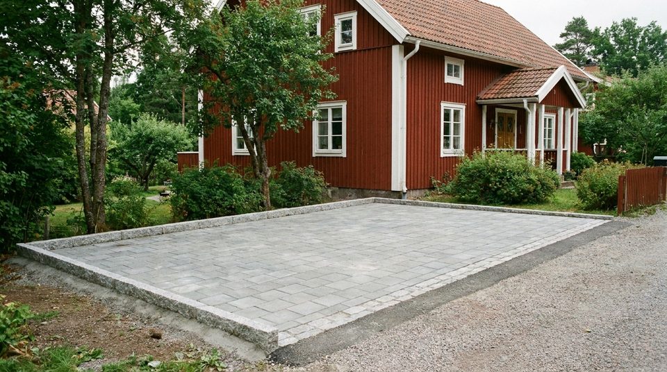 Bilplats i marksten